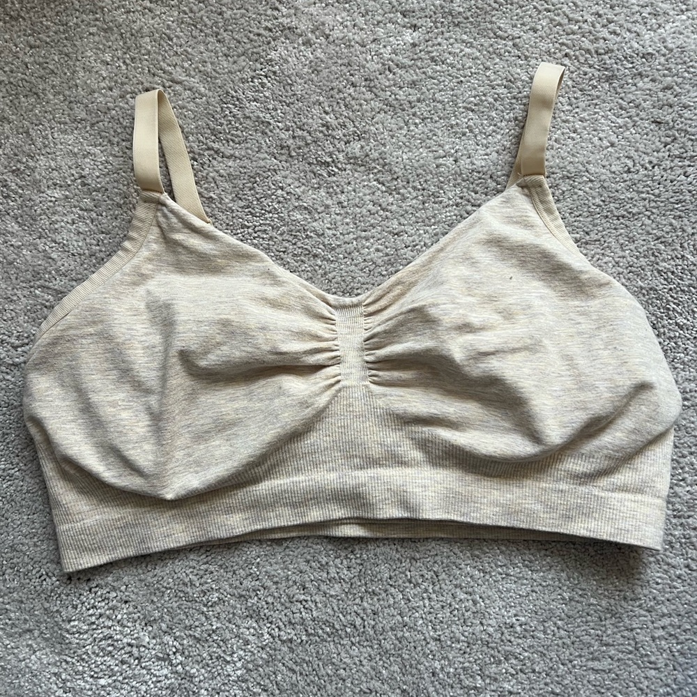 Kindred Bravely Sublime Bamboo Hands Free Pumping Lounge Sleep Bra L Regular